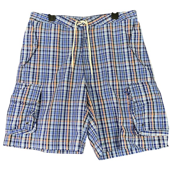 Polo Ralph Lauren Other - Polo Ralph Lauren Plaid Cargo Shorts Swim Trunks 34 Mens